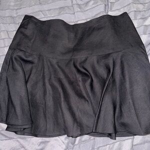 Black Women's satin Skirt
